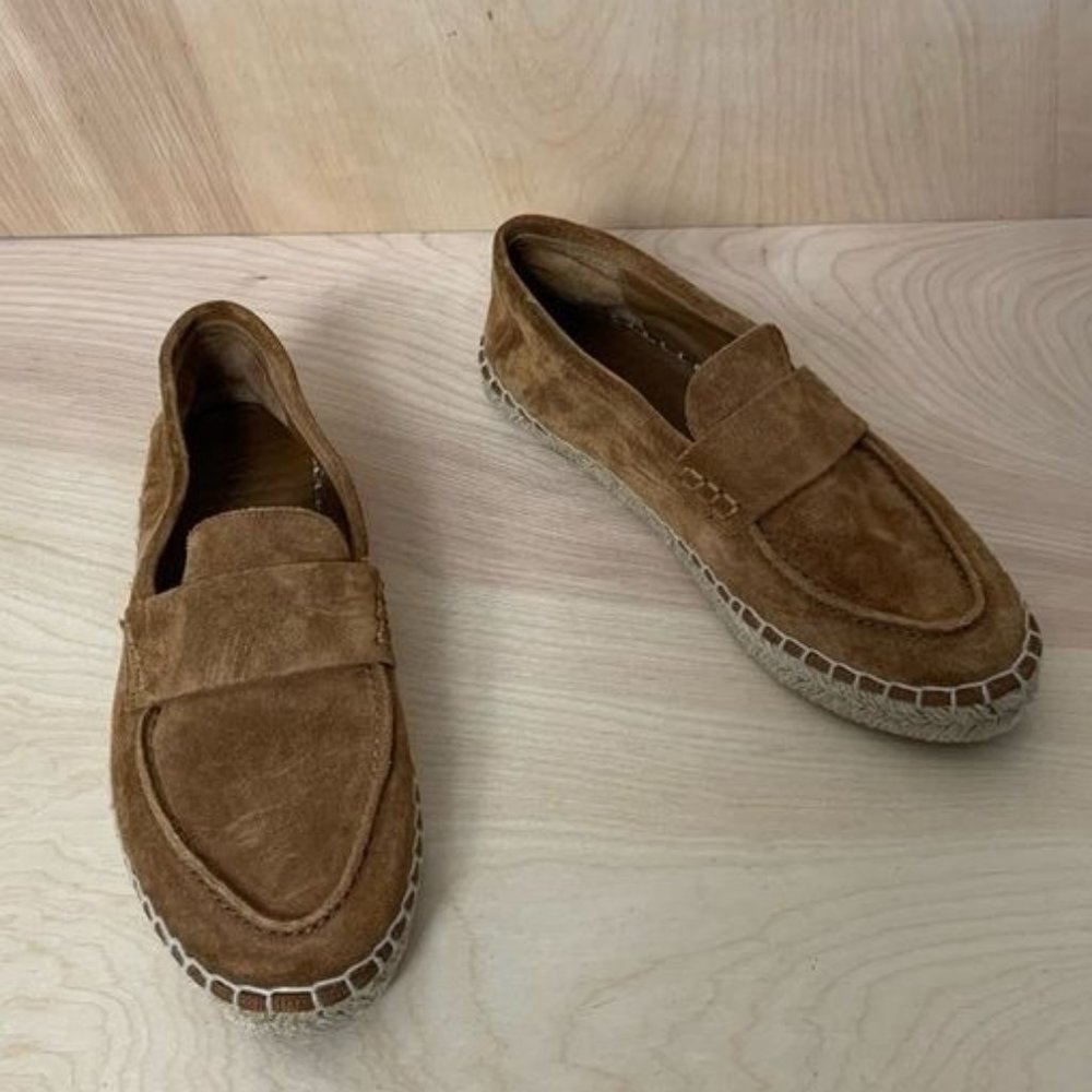 Vince Tan Suede Loafers
